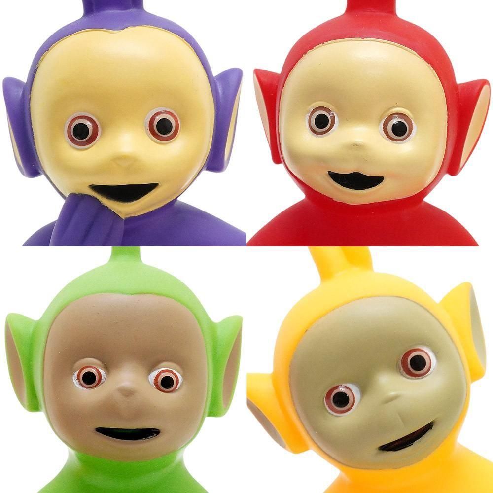 ①テレタビーズ ぬいぐるみ 4体セット Teletubbies/テレタビーズ・ぬいぐるみ4体セット・座った状態で
