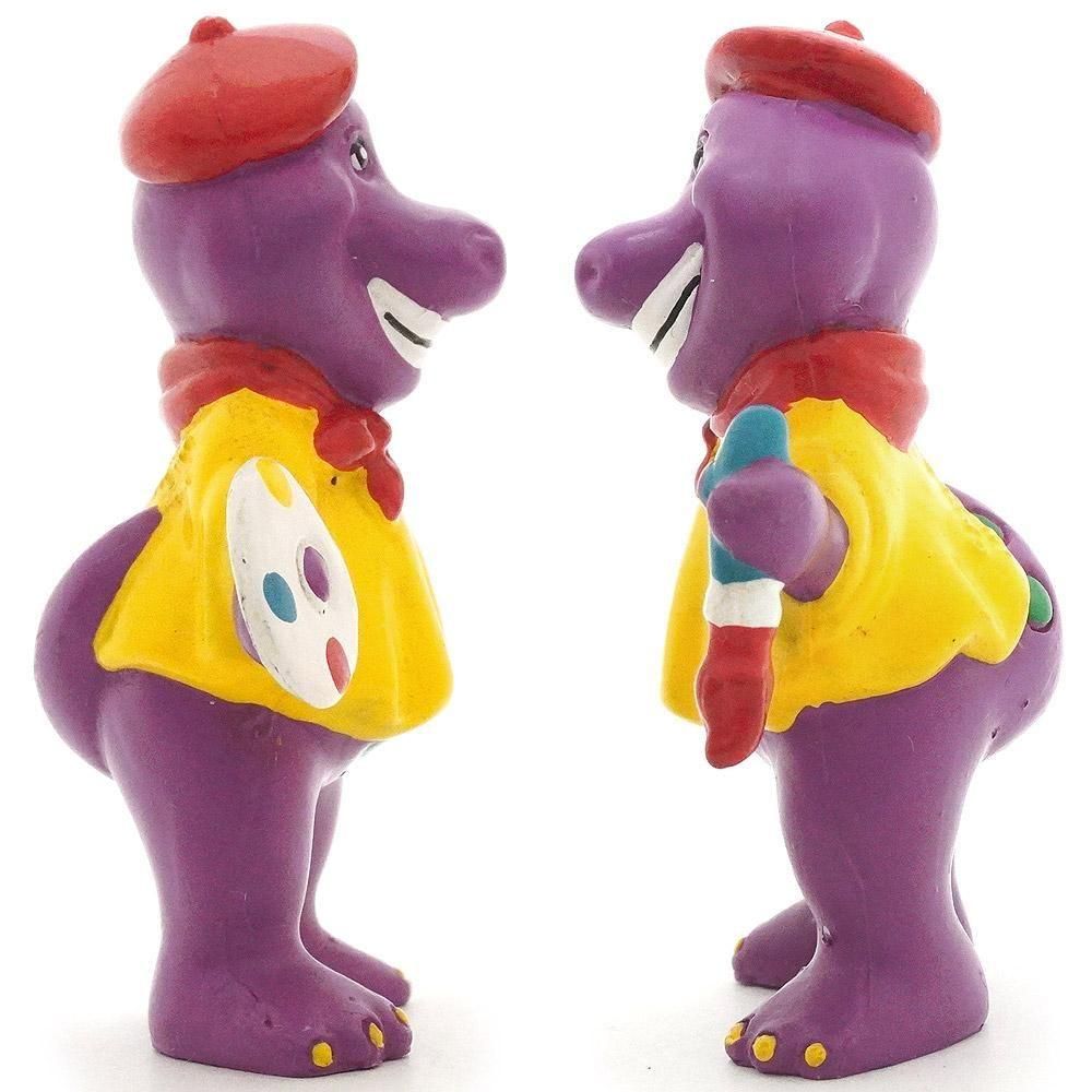 46.Barney&Friends 歯ブラシ立て　フィギュア　バーニー＆フレンズ 46.Barney&Friends 歯ブラシ立て フィギュア バーニー＆フレンズ