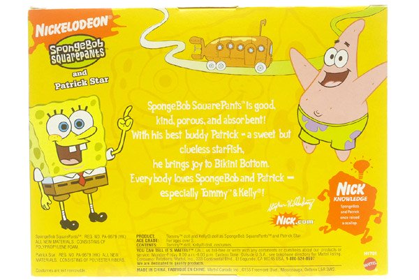 Tommy & Kelly as SpongeBob SpuarePants and Patrick Star トミー