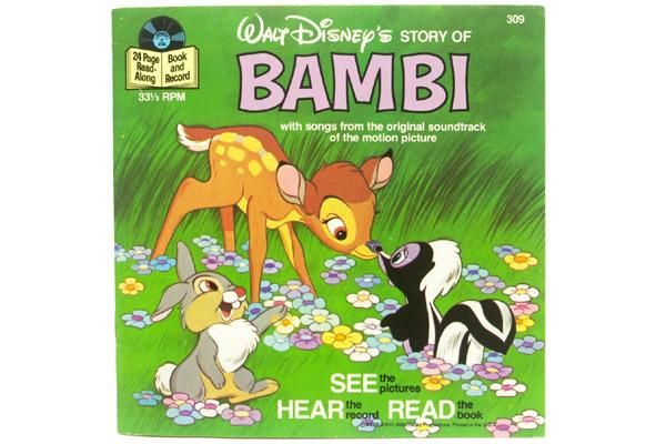 Walt Disney Book And Record ウォルトディズニー ブック 絵本 レコード Vintage ビンテージ Bambi バンビ 309 おもちゃ屋 Knot A Toy ノットアトイ Online Shop In 高円寺