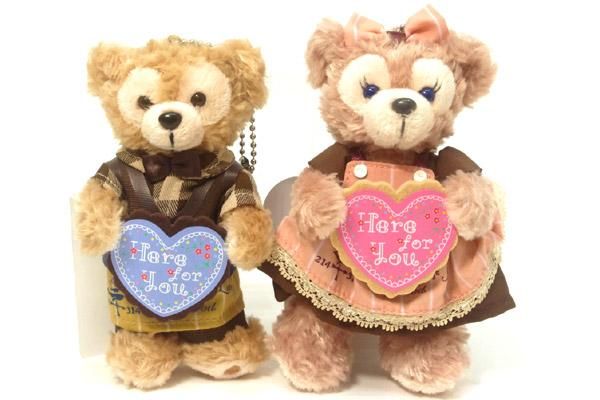 ダッフィー シェリーメイ ぬいぐるみバッジ バレンタイン sweet Duffy