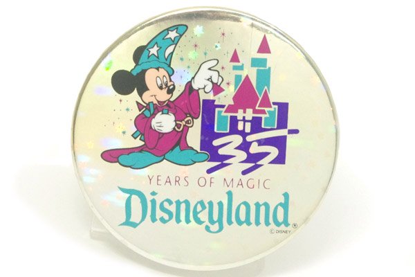 Us Disneyland Vintage Button Badge ディズニービンテージ缶バッチ 35year Of Magic 開園35周年記念 おもちゃ屋 Knot A Toy ノットアトイ Online Shop In 高円寺