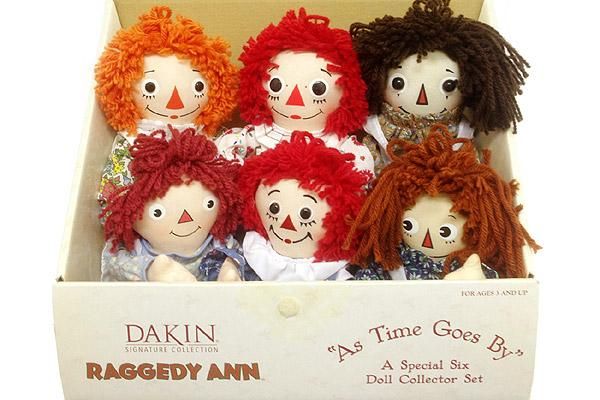 祝開店！大放出セール開催中 Raggedy Ann 大きなペア人形 身長約50 