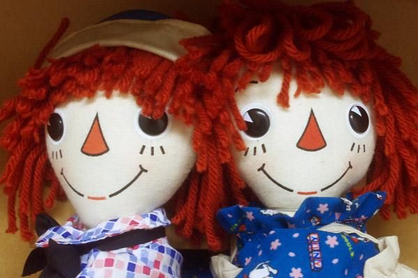 RAGGEDY ANN ＆ANDY ラガディアン＆アンディ 当っ ハンドメイド