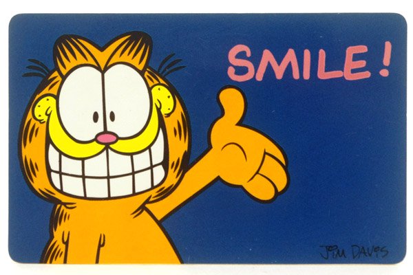 Garfield ガーフィールド プラスチック メッセージカード Smile Gar7 おもちゃ屋 Knot A Toy ノットアトイ Online Shop In 高円寺