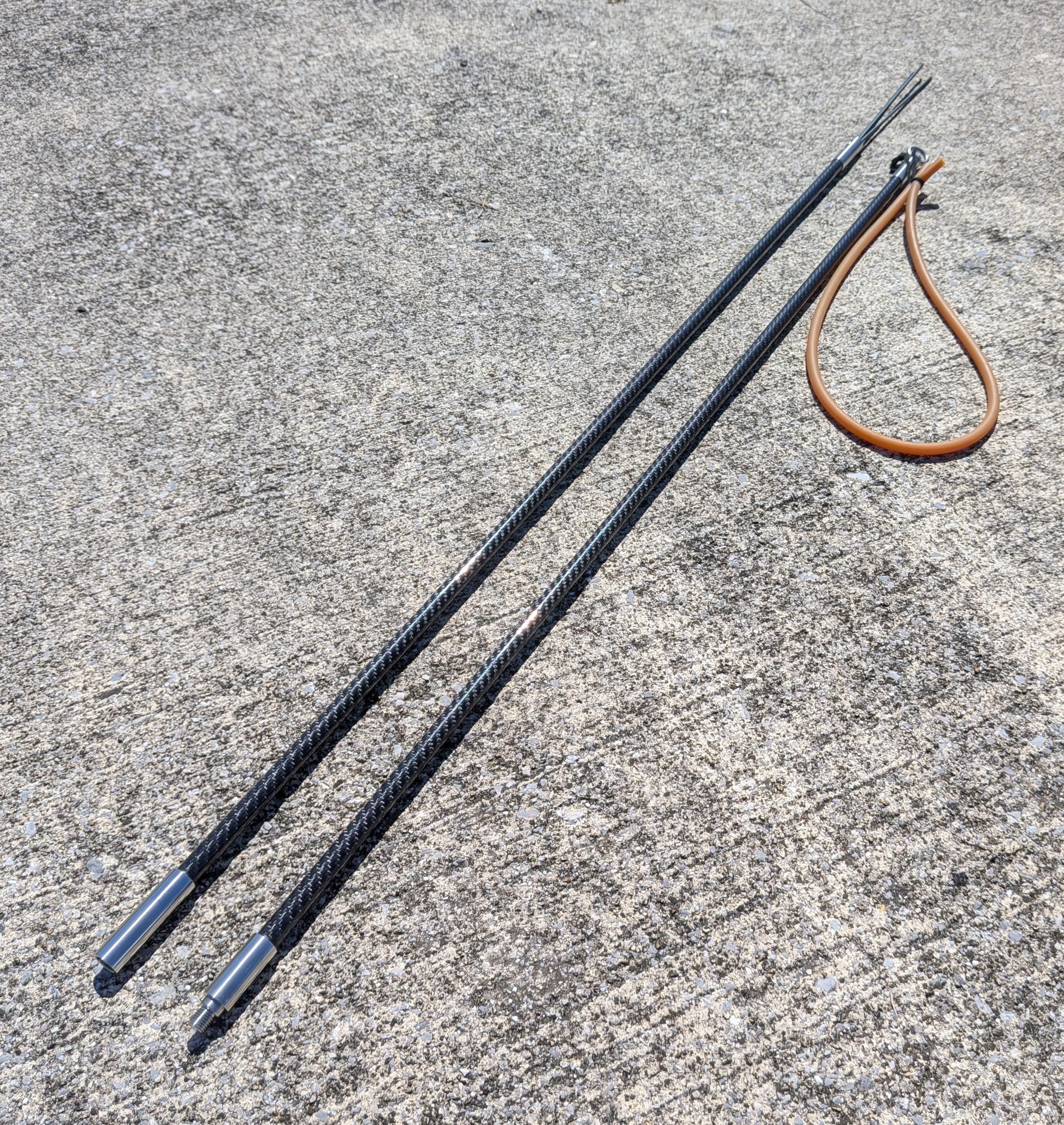 フルカーボン チョッキ銛 340cm 仕掛け付 フルカーボン チョッキ銛