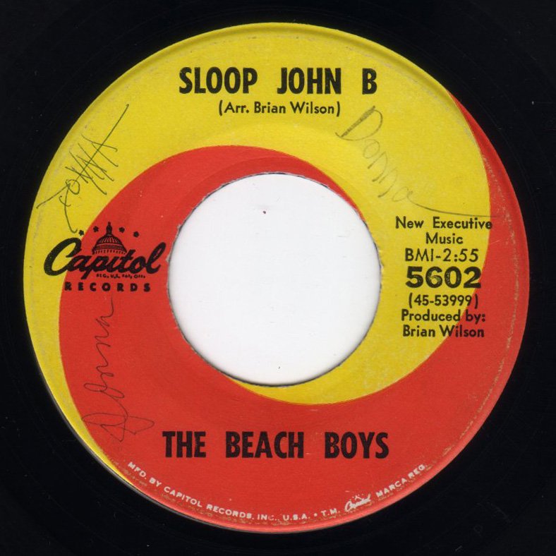 The Beach Boys - Sloop John B / You're So Good To Me - FRATHOP RECORDS