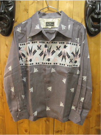 DRY BONES（ドライボーンズ）THUNDERBIRD OPEN SHIRTS DS-2448GRAY