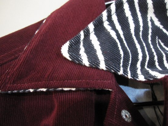 THE GROOVIN HIGH（グルービンハイ）Vintage Style 1950's Zebra Jacket Wine - BABERUTH  Men's Casual Select Shop