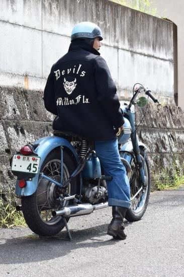 THE GROOVIN HIGH × BABERUTH 40's STYLE CAR CLUB JACKET THE GROOVIN HIGH × BABERUTH 40's STYLE CAR CLUB JACKET
