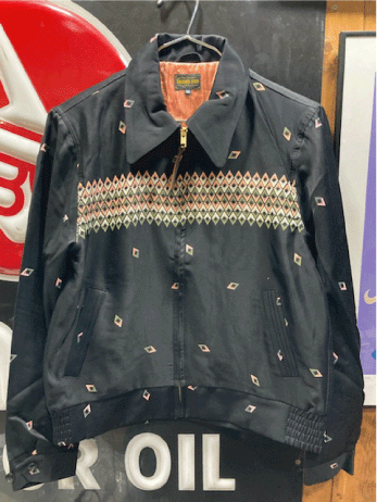 THE GROOVIN HIGH 1950's STYLE GABARDINE JACKET BLK THE GROOVIN HIGH 1950's STYLE GABARDINE JACKET BLK