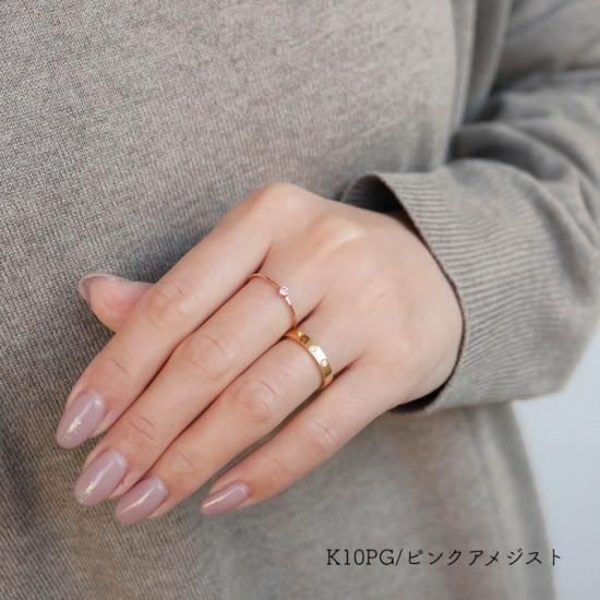 VANLOON]]K18/K10/【little treasure】リング[2mm]- 10金,18金,14kgf