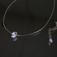 [VANLOON] K10/K18 ハーキマーダイヤモンド一粒ネックレス