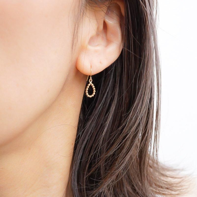VANLOON] K10/K18 dot.dropのピアス(イヤリング)
