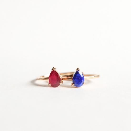 VANLOON]K10/K18/【tear】ラピスラズリリング