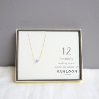 [VANLOON]K10/K18【12月/タンザナイト】小さな誕生石のネックレス