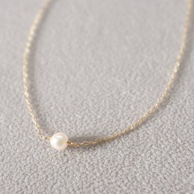 [VANLOON]K10/K18  小さなあこや真珠のネックレス