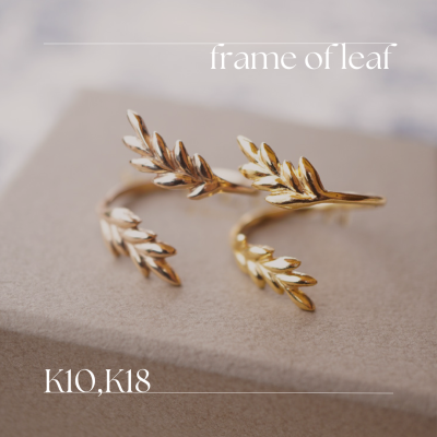 micoto  VANLOON jewelryK10/K18 frame of leaf ring