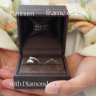 ����ŵ����ۡ�mikoto �� VANLOON jewelry��K10/K18/Platinum��frame of leaf��Diamond ring��