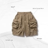 <img class='new_mark_img1' src='https://img.shop-pro.jp/img/new/icons50.gif' style='border:none;display:inline;margin:0px;padding:0px;width:auto;' />GOOPi WIDE BIG BOY UTILITY SHORTS KHAKI