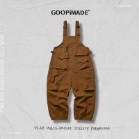 <img class='new_mark_img1' src='https://img.shop-pro.jp/img/new/icons50.gif' style='border:none;display:inline;margin:0px;padding:0px;width:auto;' />GOOPi Multi-Pocket Utility Dungarees PUMPKIN