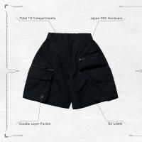 <img class='new_mark_img1' src='https://img.shop-pro.jp/img/new/icons50.gif' style='border:none;display:inline;margin:0px;padding:0px;width:auto;' />GOOPi Multi-Pocket Utility Shorts - Black