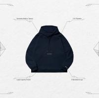 <img class='new_mark_img1' src='https://img.shop-pro.jp/img/new/icons50.gif' style='border:none;display:inline;margin:0px;padding:0px;width:auto;' />GOOPi H.L5S - Combinatorics Logo Hoodie - Navy