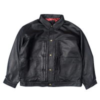 <img class='new_mark_img1' src='https://img.shop-pro.jp/img/new/icons50.gif' style='border:none;display:inline;margin:0px;padding:0px;width:auto;' />Nasngwam. ATELIER LEATHER JACKET BLACK