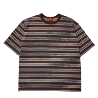 <img class='new_mark_img1' src='https://img.shop-pro.jp/img/new/icons50.gif' style='border:none;display:inline;margin:0px;padding:0px;width:auto;' />nuttyclothing / Multi Border Pocket T-Shirt Brown
