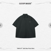 GOOPi “GNV-07” Soft Box Polo Shirt - Asphalt