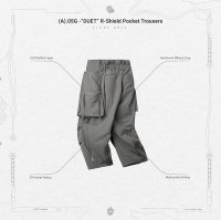GOOPi (A).05G -DUET R-Shield Pocket Trousers - Stone Gray