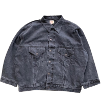 <img class='new_mark_img1' src='https://img.shop-pro.jp/img/new/icons15.gif' style='border:none;display:inline;margin:0px;padding:0px;width:auto;' />IMPRESTORE MARY DENIM TRUCKER COAT BLACK