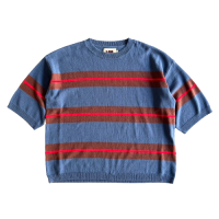 <img class='new_mark_img1' src='https://img.shop-pro.jp/img/new/icons15.gif' style='border:none;display:inline;margin:0px;padding:0px;width:auto;' />VOO BORDER SUMMER KNIT STEEL