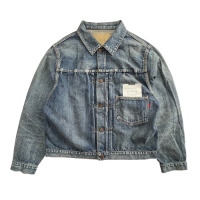 <img class='new_mark_img1' src='https://img.shop-pro.jp/img/new/icons15.gif' style='border:none;display:inline;margin:0px;padding:0px;width:auto;' />ANACHRONORM FRONT TUCK DENIM JACKET FIVE YEAR WASH