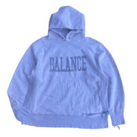 <img class='new_mark_img1' src='https://img.shop-pro.jp/img/new/icons15.gif' style='border:none;display:inline;margin:0px;padding:0px;width:auto;' />ANACHRONORM BALANCE DAMAGED SIDE LIB SWEAT PARKA NAVY PRINT