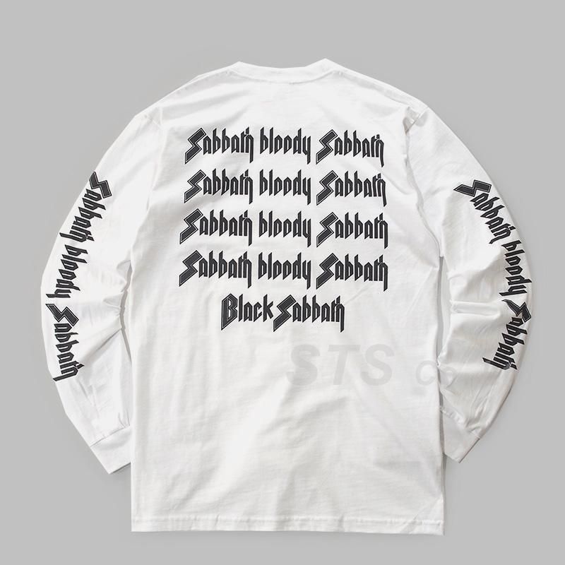 Supreme x Black Sabbath コラボ　スウェット　M ホワイト Supreme Black Sabbath Bloody Sabbath Long Sleeve Tee