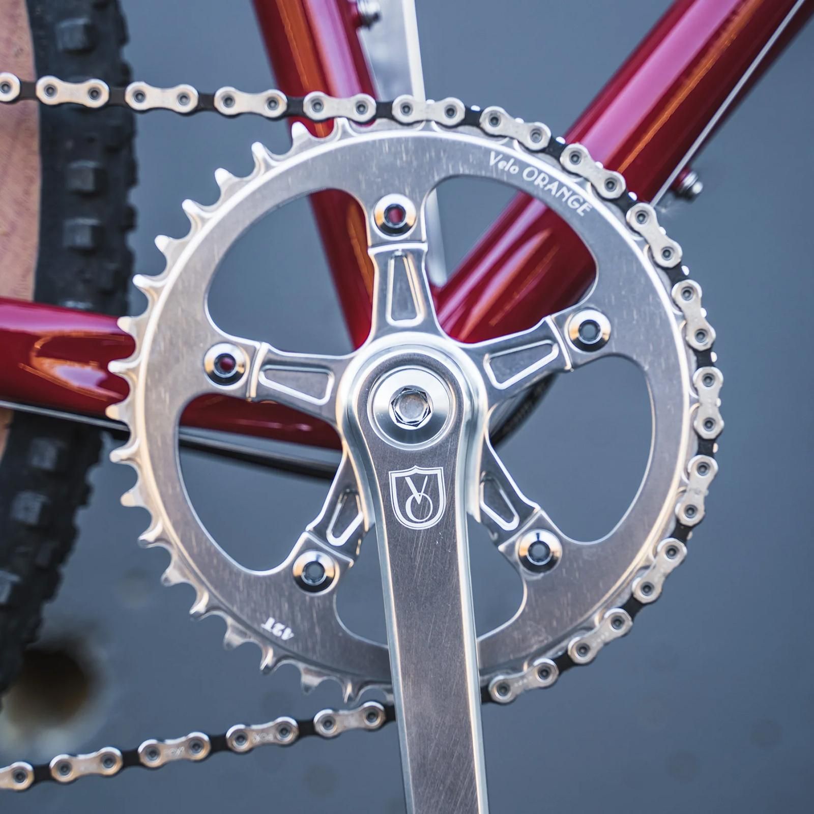 VELO ORANGE ナローワイド チェーンリング 42T ボルト付 Velo Orange シングルクランクセット | ナローワイドチェーン