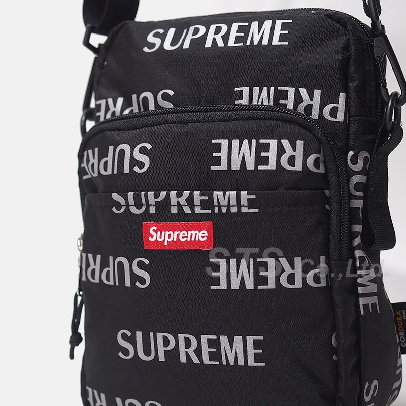 Supreme 3M Reflective Repeat Shoulder Bag Black