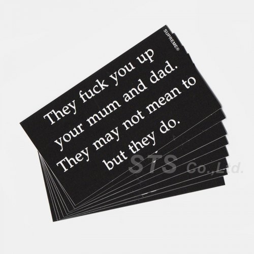 Supreme - They Fuck You Up Sticker