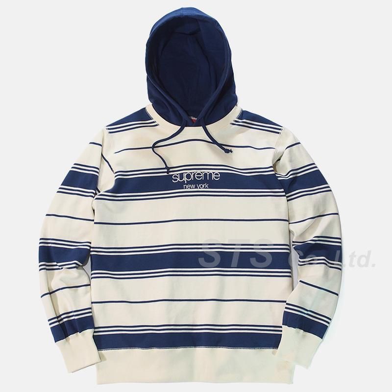 Supreme - Striped Hooded Crewneck - ParkSIDER
