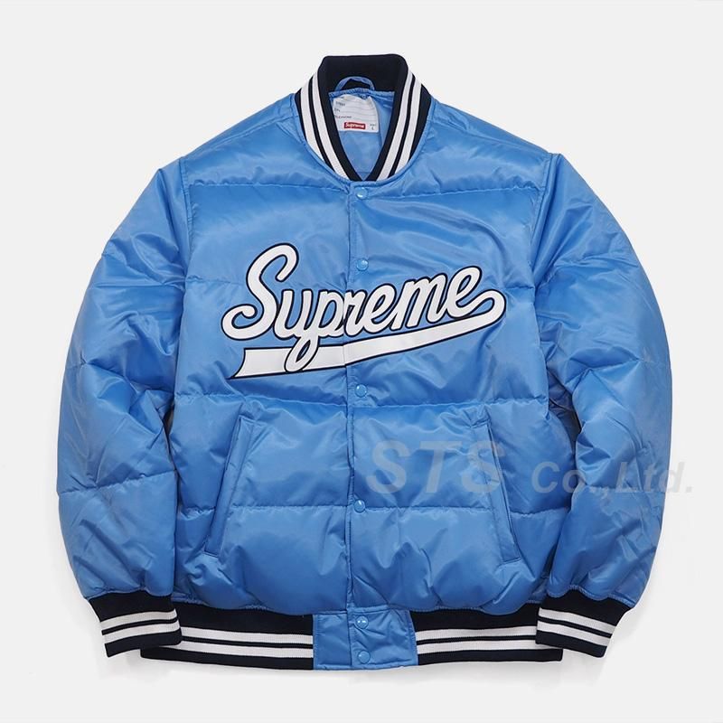 Supreme Script Varsity Puffy Jacket