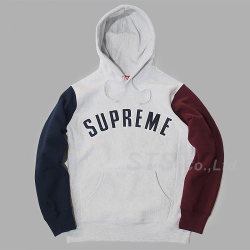 Supreme - Color Blocked Arc Logo Hooded Sweatshirt
