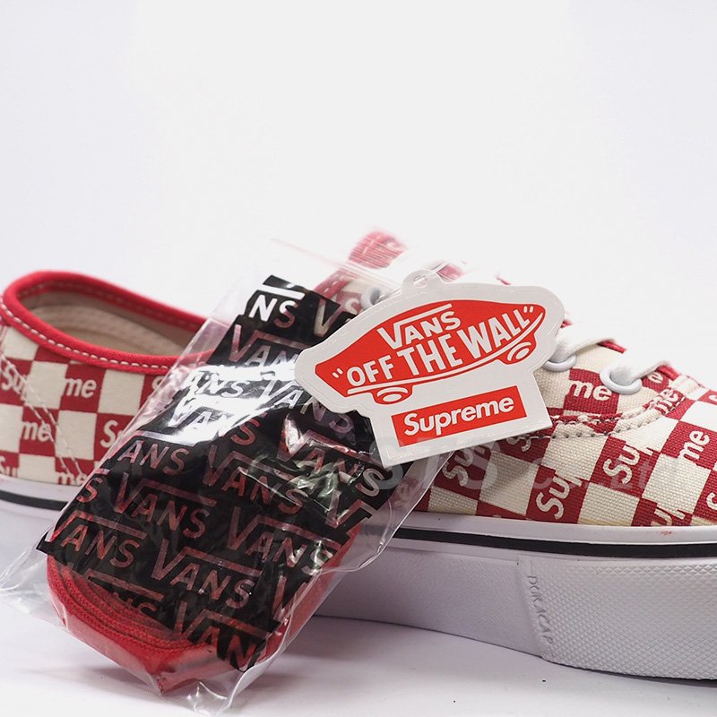 Checkerboard hotsell vans supreme