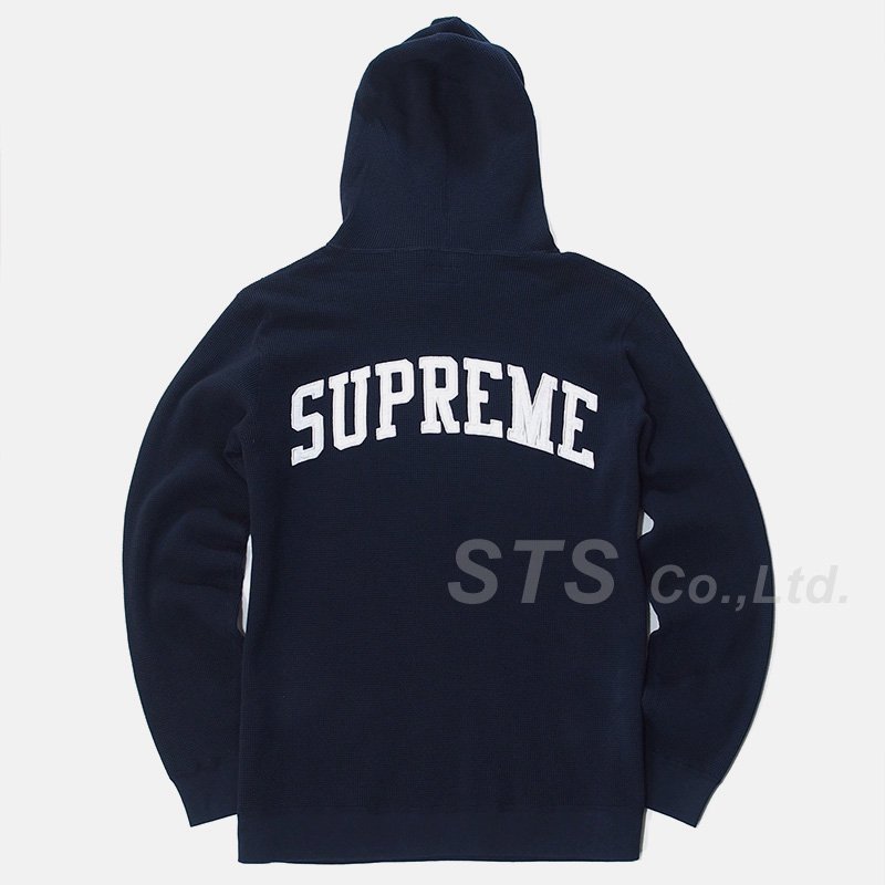 supreme Hooded Waffle Thermal 16AW グレー