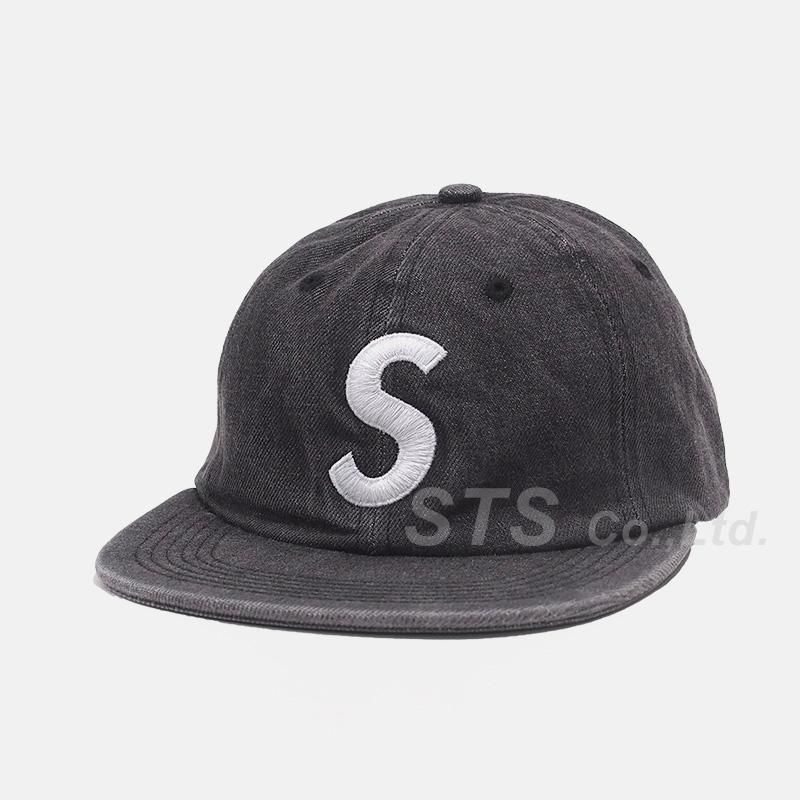 washed denim s logo 6panel