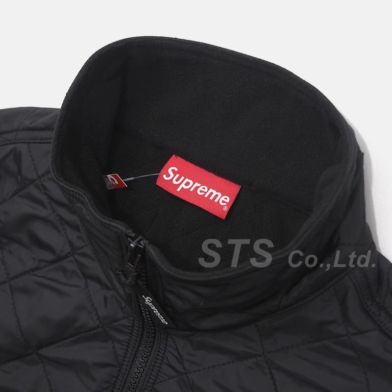 Supreme arc logo discount quilted half zip pullover