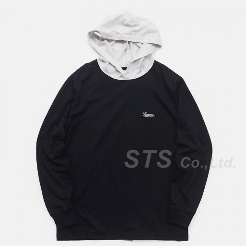 Supreme - Contrast Hooded L/S Top
