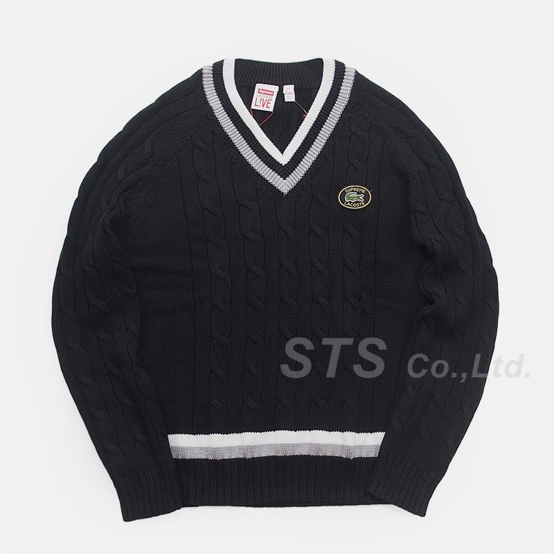 M)Supreme Lacoste Tennis Sweaterラコステセーター - ニット/セーター