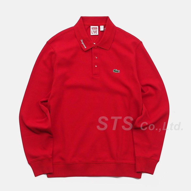Supreme× LACOSTE Long Sleeve Jersey Polo