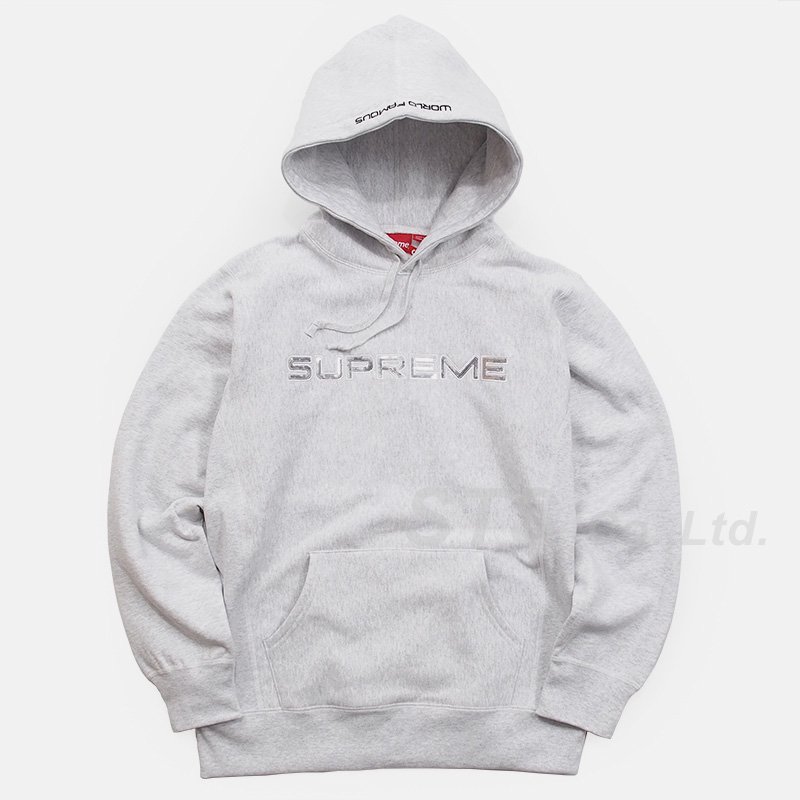 supreme sequin logo hooded sweatshirt Lnike